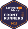 Software Advice Front Runner 2023 Award Badge