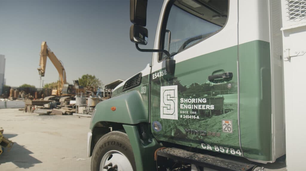 Shoring Engineers truck using Tenna's GPS equipment tracking