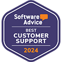 Software Advice Best Customer Support Award 2024 - Tenna