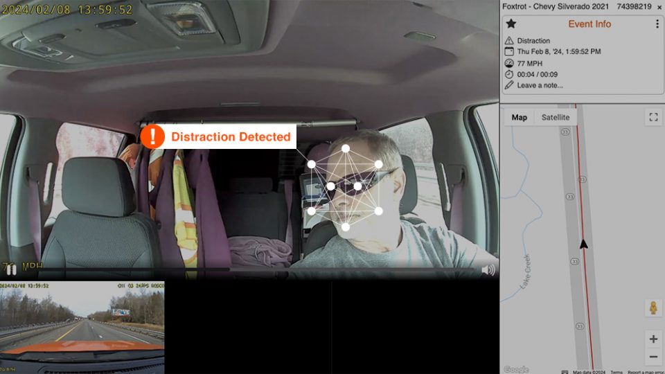 TennaCAM Safety CAM Distraction AI