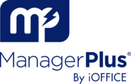 Manager Plus logo in navy